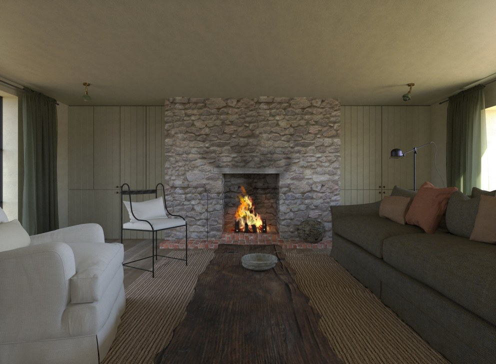 The Stone Barn | Stone Barn Sitting Room | Interior Designers